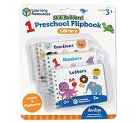 Learning Resources Skill Builders! Preschool Flipbook, Library Preschool, Learning Activities, Educational Toys for 1-3-Year-Olds, Toddler Activity Book, 3 Pieces, Ages 3+