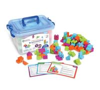Learning Resources STEM Explorers Brainometry Set da Classe LER9467, da 5 Anni, Puzzle 3D, Logica e Collaborazione, 120 Blocchi