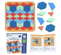 Learning Resources STEM Explorers Mosaici Matematici, Blocchi di Modelli | Giocattoli STEM blocchi geometrici abilità motorie fini gioco educativo simmetria ragionamento spaziale 5+ anni