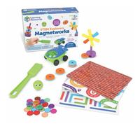 Learning Resources STEM Explores Magnetworks, mattonelle magnetiche, giocattoli STEM, giocattoli sensoriali, abilità motorie, giochi per bambini, indispensabili in classe, regalo di compleanno