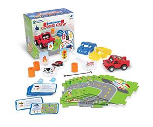 Learning Resources Switcheroo Coding Crew, Giocattolo STEM per Bambini, Giocattolo di Coding, Robot interattivo, 46 Pezzi, età 4+