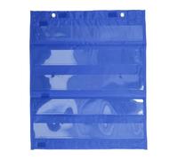 Learning Resources Tabella Tascabile Magnetica, Tabella Tascabile Magnetica per Studenti Tabella Tascabile con Tasche Trasparenti a 5 Righe per Attività Scolastiche a Casa (BLUE)