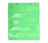 Learning Resources Tabella Tascabile Magnetica, Tabella Tascabile Magnetica per Studenti Tabella Tascabile con Tasche Trasparenti a 5 Righe per Attività Scolastiche a Casa (GREEN)
