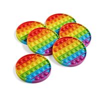 Learning Resources Tavolette di Bolle Sensoriali dell’Alfabeto, Giocattolo Antistress spingi e scoppia, Esercizi dell’Alfabeto per l’età prescolare, Giocattoli di alfabetizzazione (Set da 6)