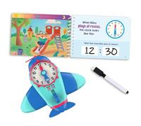 Learning Resources Time To Learn Orologio Analogico Digitale Multicolore con Libro Cancellabile, Gioco Educativo Impara L'Ora Routine Giornaliera Prescolare Bambini 3+