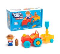 Learning Resources Trattore Bolt Buddies Design & Drill, Giocattolo della Fattoria, Set con Trattore e Fattore, Gioco con Il Trapano da scomporre a 13 Pezzi, Gioco scientifico e STEM, 3+, Multi, 4135