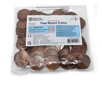 Learning Resources Two Pence Coins, Set of 100