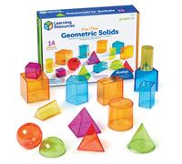 Learning Resources View-Thru Geometric Solids - Geometric Shapes Back