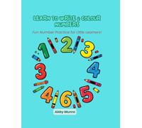 Learning to write numbers with colouring!