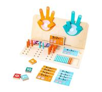 Learning Toys, Educational Math Number Counting Blocks, Fine Motor Sensory Skills Activity Games for Boys Girls Kids Early Development Homeschool, 11.5x5.51x5.51 inches