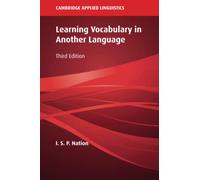 I. S. P. Nation – Learning Vocabulary in Another Language – Tascabile