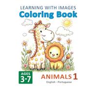Learning with Images Coloring Book: Animals 1 - English/Portuguese