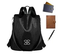 LearnLyrics Borsa a tracolla da donna, borsa a tracolla causale, antifurto, per il libero, borsa per il libero, grande capacità, tracolla regolabile, zaino leggero da viaggio per bottiglie d'acqua