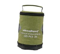 LearnLyrics Borsa da borsa da golf a sfera da golf, borsa da golf con tasca cilindrica per palla da golf di grande capacità con chiusura lampo | borsa da golf leggera, sacchetti di immagazzinaggio