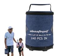 LearnLyrics Borsa da golf, borsa per palla da golf, borsa da golf di grande capacità, sicura con cerniera, per palline da golf, borsa da golf leggera, tasche pieghevoli per riporre oggetti portatili