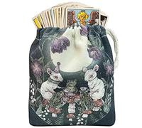 LearnLyrics Borsa in stoffa per tarocchi, custodia per carte dei tarocchi | Borsa porta carte dei Tarocchi,Coniglio Rana Modello Tarocchi Borsa in tessuto Borsa per gioielli, Coulisse, Multifunzione,