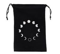 LearnLyrics Borsa per dadi da gioco, tasca per carte di tarocchi, custodia per il trasporto in di velluto 4,72 x 7,09 pollici, supporto multifunzionale per contenere carte di tarocchi,