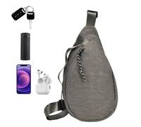 LearnLyrics Borsa per imbracatura da uomo, sacca per il torace maschile,Borsa 'uomo di grande capacità con cinghie regolabili - Porta del telefono di moda con sacchetto per la cintura da corsa per