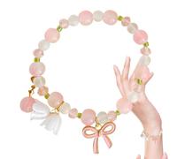 LearnLyrics Bracciale Lily of the Valley, braccialetti floreali da donna | Gioielli da sposa in braccialetto di colorato | a mano alla Brangle di fiori per banchetti di appuntamenti, Se