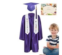 LearnLyrics Cappello E Toga Per La Cerimonia Di Diploma Dei Bambini - Completo Per Foto Diploma Bambini | Completo Fotografico per Laurea Asilo 2025 5 ai 13 Anni