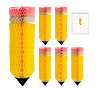 LearnLyrics Carta a d'ape, decorazioni per feste, decorazioni creative, 6 palline a d'ape, belle e versatili decorazioni per la scuola, le finestre, 6 pezzi, vedi descrizione, Vedi