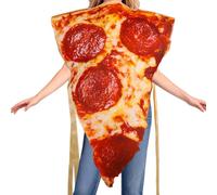 LearnLyrics Costume da Pizza - Realistico E Divertente Cosplay Cibo | Costume da Pizza per Halloween | per feste di Carnevale Role Play Compleanno Natale ed eventi all'aperto