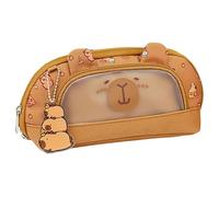 LearnLyrics Custodia A Stile Cartoon - Grande Custodia A, Soluzione Di Archiviazione Carina | Organizzatore Scolastico Portatile Etui, Elegante Ragazza Di Stoccaggio 'abbazia, Matite Per Student