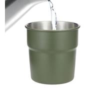 LearnLyrics da Campeggio | Stagno a Prova di Perdite Design Moderno,da Campeggio in Metallo,Ideale per Bevande Calde e Fredde, Come Tè, Caffè, Succo