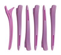 LearnLyrics Fermagli per capelli per lo styling, set di fermagli per capelli a becco d'- Mollette per capelli antiscivolo | 6 fermagli per capelli spessi, portatili per acconciature per presagio,