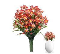 LearnLyrics Fiori finti margherite, fiori finti, resistenti ai raggi UV, decorazione realistica per giardino, portico, casa, fioriera per finestra