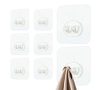 LearnLyrics Ganci Appesi A Parete Adesiva Non Scratch-set Di Incollati In Trasparente, Soluzione Sospesa Da Impermeabile | Porta Rimovibile Per Un Gancio Pesante, Invisibile, Supporto La Della