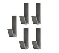 LearnLyrics Gancio da parete - Anti ruggine a forma di J gancio per porta, facile da installare, autoadesivo da cucina, da parete, per bagno, camera da letto, sciarpe, palline da bagno, organizer