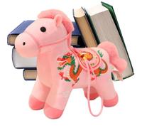LearnLyrics Giocattolo di peluche cavallo - comodo per abbracci 2026 - Animale in peluche Cavallo - per compleanno Natale celebrazione decorazione casa camera dei bambini festa