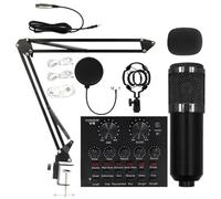 LearnLyrics Kit di streaming live - supporto per treppiede regolabile, luce ad anello a LED | Pacchetto vlogging portatile, creazione di contenuti di e, configurazione di gioco, apparecchiature di