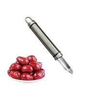 LearnLyrics Longan - Sbucciatore per frutta e scoraggiatore | Sbucciatore e peeler per frutta | Longan Corer palmare in acciaio inox facile da usare e