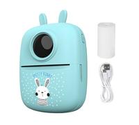 LearnLyrics Mini Stampante A Inchiostro, Mini Stampante Termica, Stampanti Termiche Da 1000 MAh per Etichette, Etichettatura, Include 1 Rotolo di Carta, Stampante Wireless Compatta per