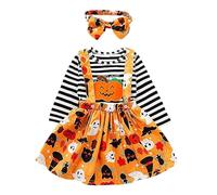LearnLyrics Outfit di Halloween per - pagliaccio con stampa di, fascia per la gonna a stensione | Costume fotografica per baby shower, abito per feste natalizie per bambini per la celebrazione stagi