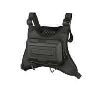 LearnLyrics Pack de poitrine de course pour hommes | Sac de poitrine à coque rigide pour hommes et pack utility de Sports à plein air,Gilet de course pour hommes Support, Nero , Se référer au