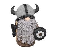 LearnLyrics Peluche nano vichingo, Peluche nano vichingo - Bambola di peluche vichinga di Natale, Nano elfo medievale | Gnomi Gladiatori Decorazione del vassoio a più livelli da tavolo