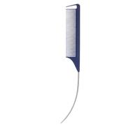 LearnLyrics Pettine da separazione professionale a coda di rondine, pettini da separazione per capelli intrecciati,Pettine a coda in metallo antistatico con codone in acciaio inossidabile | Pettini
