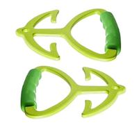 LearnLyrics Porta borsa da spesa - Impugnatura ergonomica comoda per trasporto di borse, set riutilizzabile antiscivolo 2 pezzi per picnic campeggio biancheria da corsa viaggio consegna