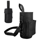 LearnLyrics Porta bottiglia d'acqua da allenamento, borsa porta bottiglia d'acqua magnetica | Borsa da palestra multifunzionale in tessuto Oxford - Spinta portatile per bollitore, supporto per bevande