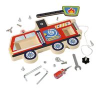 LearnLyrics Set di tavoli per cacciavite in Legno, Set di Attrezzi per Bambini in Legno - Assemblare Strumenti di Riparazione Simulazione per Bambini | Progettazione di Simulazione prescolare