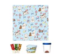 LearnLyrics Telo per Lunch Box - Pieghevole 50 Cm Fodera In Alluminio Riutilizzabile | Telo Pranzo Isolamento Freddo | Ideale per Picnic all'Aperto Pesca Ombrello Borraccia Arancini