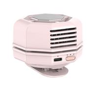 LearnLyrics Ventilatore A Clip Per Camicia - 3 Velocità Regolabili Ricaricabile | Mini Ventilatore Senza Pale Ultra Silenzioso | Per Casa Ufficio Lavoro Interni Esterni Viaggi Picnic Campeggio