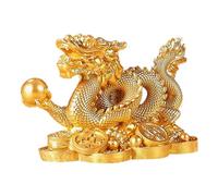LearnLyriFeng Shui Dragon Statue, Chinese Dragon,Ancient Coins,Chinese Dragon Ornament,Feng Shui Golden Dragon Figurine,Chinese Dragon Statue FigurineFigurine for Attract Money And Good Luck Fortune