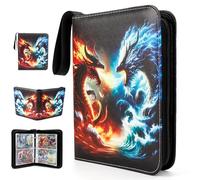 LearnToy Album Exo-Tec 400 Tasche - Raccoglitore Impermeabile per Carte Magic, Pokémon e Giochi da Tavolo, Custodia Collezionismo con Zip Sicura