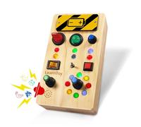 LearnToy Montessori Toys - Tavola occupata con luci a LED, giocattolo sensoriale per bambini dai 3 anni in su, sviluppo delle abilità motorie, regalo di compleanno per ragazzi e ragazze