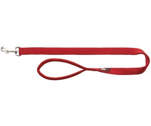 Leash premium extra lunga, a doppio strato 1,80 m/15 mm rossa