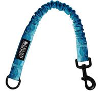 Leashboss - Estensione per guinzaglio elastico per cani, 45,7 cm, ammortizzante, collezione di modelli, attacco per guinzaglio per cani di grandi dimensioni e ammortizzatore (motivo a onde)